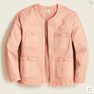 NWOT J Crew Simone Relaxed Garment-dyed Jacket